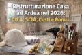 Ristrutturare casa ad Ardea nel 2026:permessi, costi e detrazioni